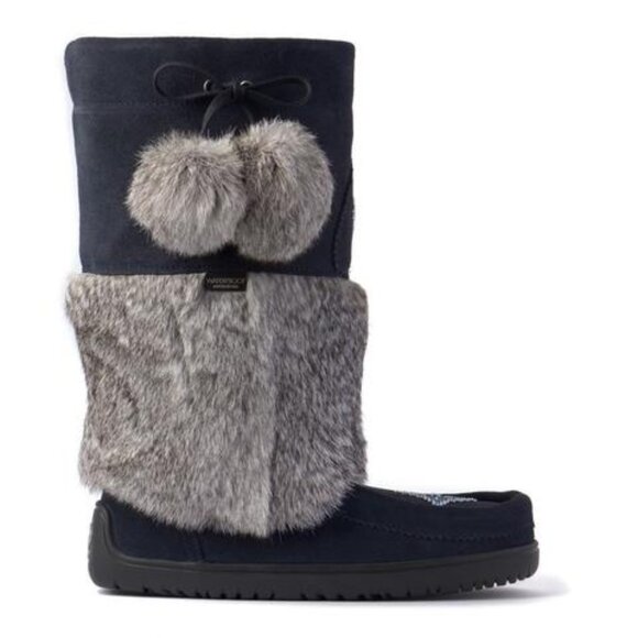 WATERPROOF SNOWY OWL MUKLUK Navy New With Box - Picture 5 of 5